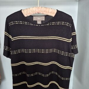 Norton McNaughton Black Knit Top